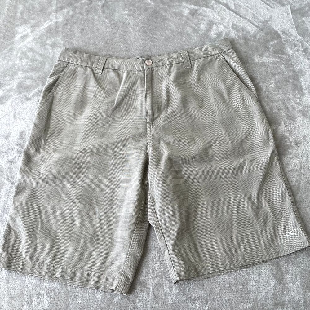 O'Neill Casual Chino Shorts‎ Men 34x10 Beige Flat Front Beach Outdoors